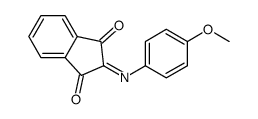 2-(4-methoxyphenyl)iminoindene-1,3-dione Structure