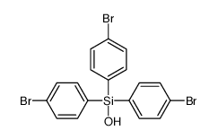 tris(4-bromophenyl)-hydroxysilane Structure