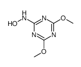2,4-Dimethoxy-6-(hydroxyamino)-1,3,5-triazine结构式