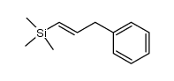 (E)-trimethyl(3-phenylprop-1-en-1-yl)silane Structure