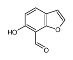 6-羟基-7-苯并呋喃羧醛结构式