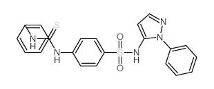 Benzenesulfonamide,4-[[(phenylamino)thioxomethyl]amino]-N-(1-phenyl-1H-pyrazol-5-yl)- Structure