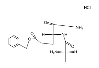 L-alanyl-D-isoglutamin-γ-benzylester hydrochloride结构式