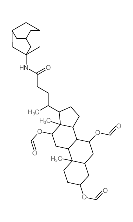 Cholan-24-amide,3,7,12-tris(formyloxy)-N-tricyclo[3.3.1.13,7]dec-1-yl-, (3a,5b,7a,12a)- (9CI) picture