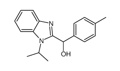(4-methylphenyl)-(1-propan-2-ylbenzimidazol-2-yl)methanol结构式