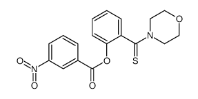 [2-(morpholine-4-carbothioyl)phenyl] 3-nitrobenzoate结构式
