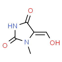 2,4-Imidazolidinedione, 5-(hydroxymethylene)-1-methyl- (9CI) Structure