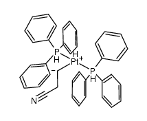 (2-cyanoethan-1-id-1-yl)bis(triphenyl-l5-phosphanyl)platinum(V) hydride Structure