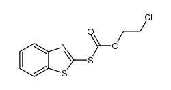 2-(2-chloro-ethoxycarbonylsulfanyl)-benzothiazole结构式