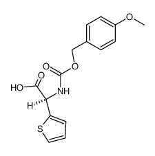 (R)-(4-methoxy-benzyloxycarbonylamino)-thiophen-2-yl-acetic acid Structure
