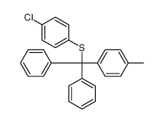 1-chloro-4-[(4-methylphenyl)-diphenylmethyl]sulfanylbenzene Structure