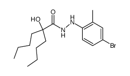 2-Butyl-2-hydroxy-hexanoic acid N'-(4-bromo-2-methyl-phenyl)-hydrazide结构式