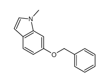 1-methyl-6-phenylmethoxyindole Structure