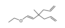 4-((E)-2-Ethoxy-vinyl)-4-methyl-hepta-1,6-diene结构式