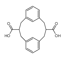 1,5(1,3)-dibenzenacyclooctaphane-3,7-dicarboxylic acid Structure