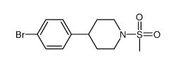 4-(4-Bromophenyl)-1-(methylsulfonyl)piperidine Structure