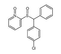 2-[(4-chlorophenyl)-phenylmethyl]sulfinyl-1-oxidopyridin-1-ium Structure