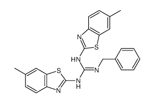 2-benzyl-1,3-bis(6-methyl-1,3-benzothiazol-2-yl)guanidine结构式