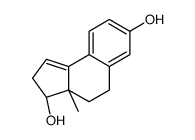 (3R,3aR)-3a-methyl-2,3,4,5-tetrahydrocyclopenta[a]naphthalene-3,7-diol结构式