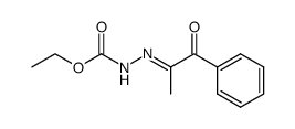 ethyl 2-(1-oxo-1-phenylpropan-2-ylidene)hydrazine-1-carboxylate Structure