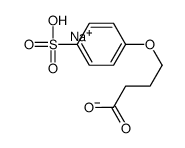 4-(4-Sulfophenoxy)butyric acid monosodium salt structure