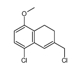5-chloro-3-(chloromethyl)-8-methoxy-1,2-dihydronaphthalene Structure