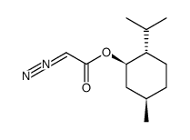 1-menthyl diazoacetate Structure