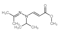 2-Propenoic acid, 3-((1-methylethyl)(1-methylethylidene)hydrazino)-, m ethyl ester Structure