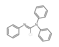 Carbamimidic chloride,triphenyl- (9CI)结构式