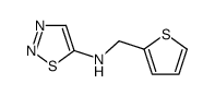 N-(thiophen-2-ylmethyl)thiadiazol-5-amine结构式