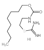 octyl N-(2-carbamimidoylsulfanylethyl)carbamate structure