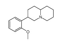 Octahydro-3-(2-methoxyphenyl)-2H-quinolizine结构式