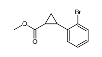 methyl 2-(2-bromophenyl)cyclopropanecarboxylate结构式