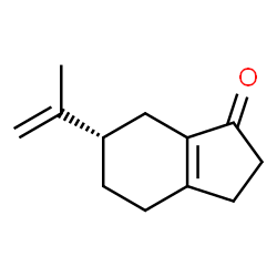 1H-Inden-1-one,2,3,4,5,6,7-hexahydro-6-(1-methylethenyl)-,(6S)-(9CI) structure