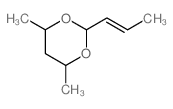 1,3-Dioxane,4,6-dimethyl-2-(1-propen-1-yl)- Structure