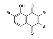 2,3,6-tribromo-5-hydroxynaphthalene-1,4-dione Structure