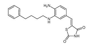 5-[4-amino-3-(4-phenyl-butylamino)-benzylidene]-thiazolidine-2,4-dione结构式