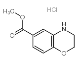 Methyl 3,4-dihydro-2H-benzo[b][1,4]oxazine-6-carboxylate hydrochloride Structure