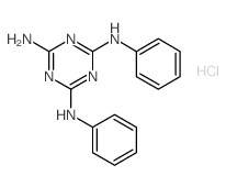 Melamine,N2,N4-diphenyl-, hydrochloride (7CI,8CI) structure