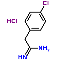 2-(4-CHLOROPHENYL)ETHANIMIDAMIDE HYDROCHLORIDE structure