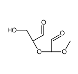 (2R)-3-hydroxy-2-[(1S)-1-methoxy-2-oxoethoxy]propanal结构式