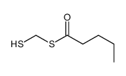 S-(sulfanylmethyl) pentanethioate结构式