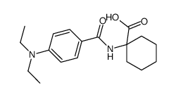 1-[[4-(diethylamino)benzoyl]amino]cyclohexane-1-carboxylic acid Structure