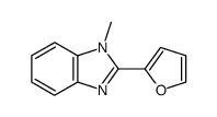 1H-Benzimidazole,2-(2-furanyl)-1-methyl-(9CI) structure