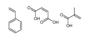 (Z)-but-2-enedioic acid,2-methylprop-2-enoic acid,styrene Structure
