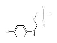 N-(4-chlorophenyl)-1-(trichloromethyldisulfanyl)methanethioamide structure
