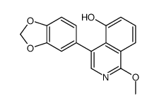 4-(1,3-benzodioxol-5-yl)-1-methoxyisoquinolin-5-ol结构式