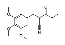 3-Oxo-2-(3,4,5-trimethoxy-benzyl)-pentanenitrile结构式