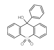 Thioxanthen-9-ol, 9-phenol-, 10,10-dioxide structure