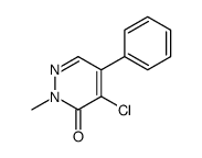 4-chloro-2-methyl-5-phenylpyridazin-3-one Structure